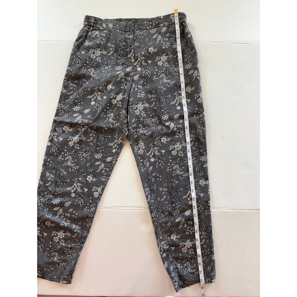 Gap Womens Floral Tencel Lyocell Pull On Pants Gray XS 227435 - Picture 6 of 7